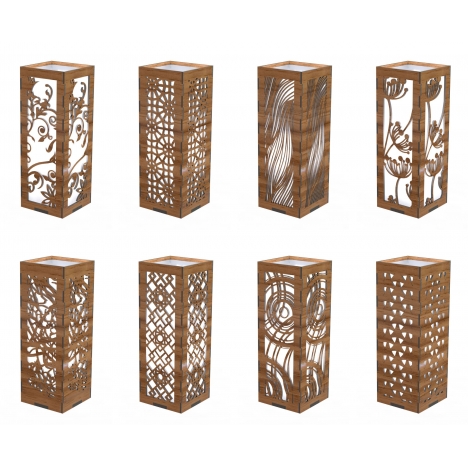 Laser Cut Lamp Shade Files Set