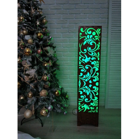 Floral Floor Lamp Laser Cut File