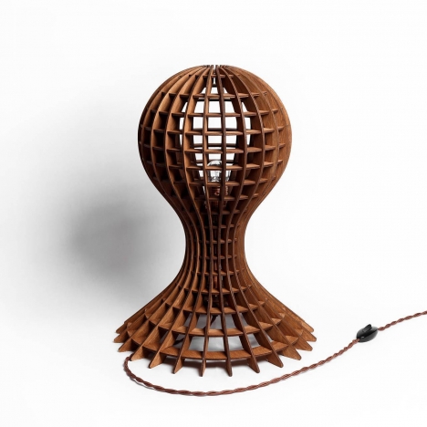Table Lamp Ball Laser Cut File