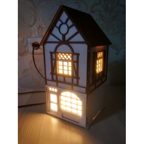 House Night Light Laser Cut File