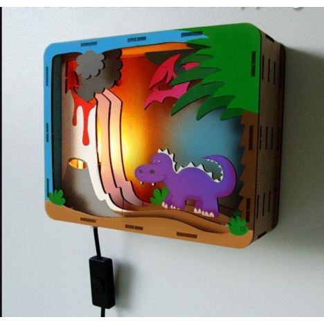 Dragon Night Light Laser Cut File