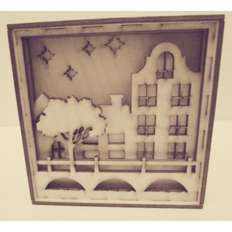 City Night Light Laser Cut File