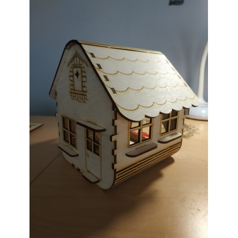 House Night Light Laser Cut File