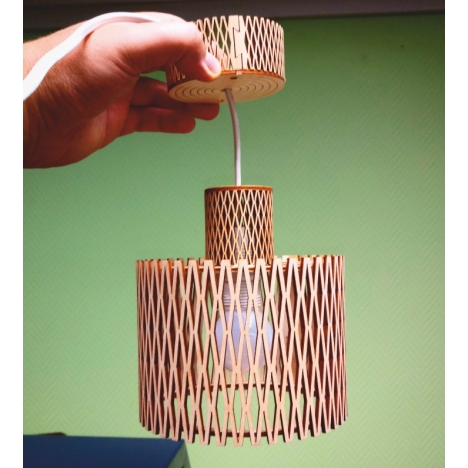 Laser Cut Pendant Lamp Shade File