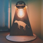 UFO Lamp Laser Cut File