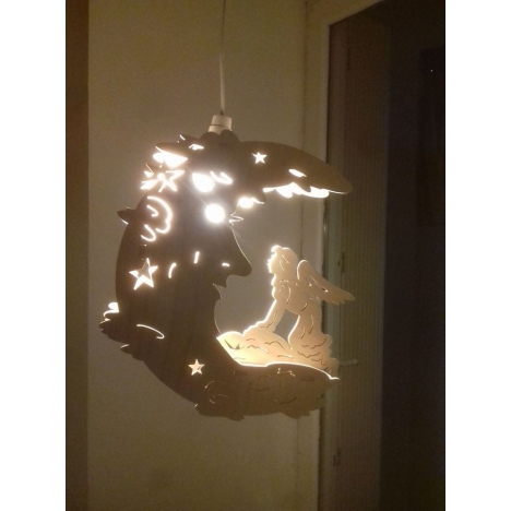 Moon Fairy Lamp Laser Cut File