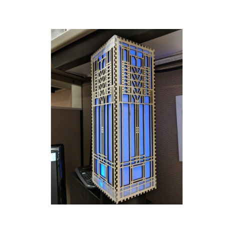 Rectangular Lamp Laser Cut File