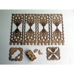 Laser Cut LED Lamp File with Geometric Cutout Pattern