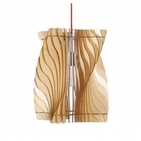 Spiral Pendant Lamp Laser Cut File