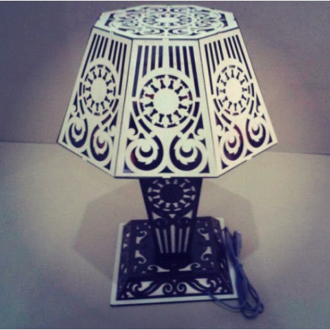 Decorative Floor Lamp Laser Cut File