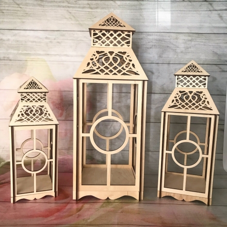 Decorative Street Lamp Lantern Laser Cut File