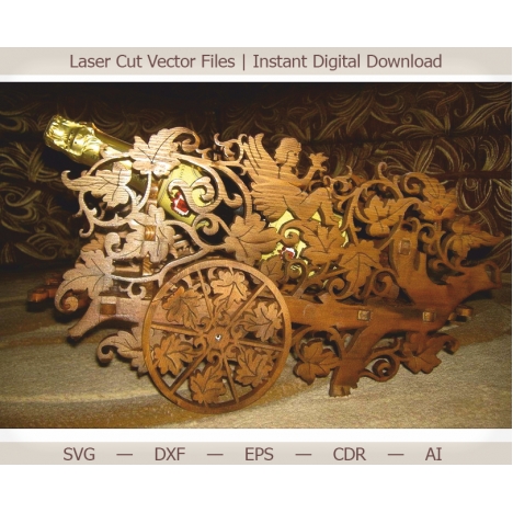 Champagne Box Laser Cut File
