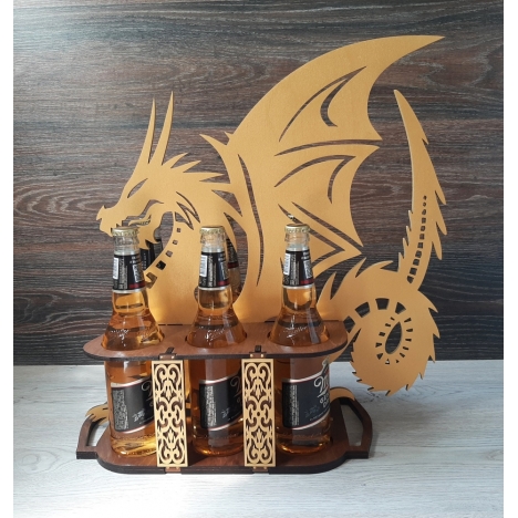 Чертеж Dragon Beer Tray для лазерной резки