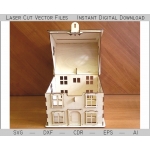 House Piggy Bank Laser Cut File