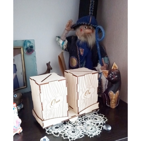 Laser Cut Piggy Bank File