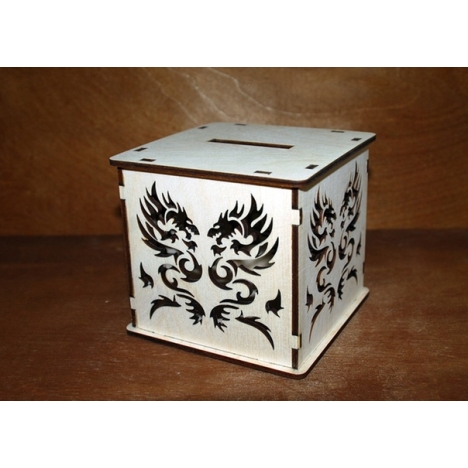 Dragon Piggy Bank Laser Cut File
