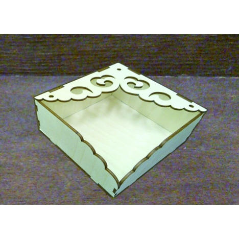 Laser Cut Tissue Paper Napkin Holder File