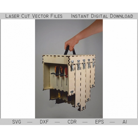 Tool Organizer Laser Cut File
