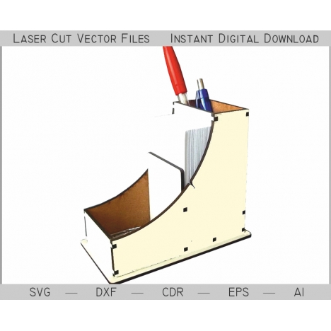 Laser Cut Desktop Organizer File