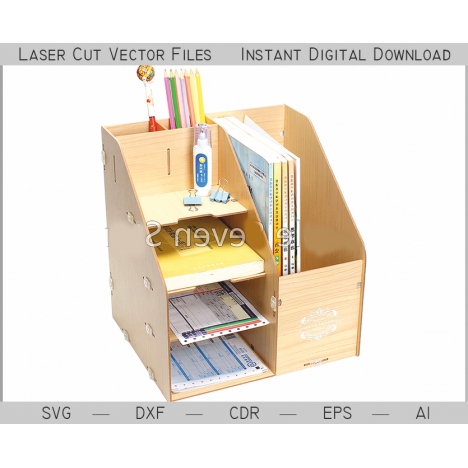 Desk Organizer Laser Cut File