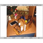 Russian Troika Desk Organizer Laser Cut File