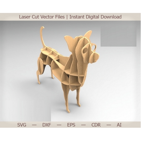 Chihuahua Organizer Laser Cut File