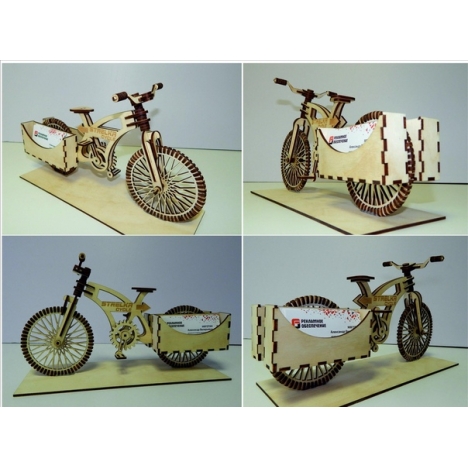 Bicycle Business Card Holder Laser Cut File
