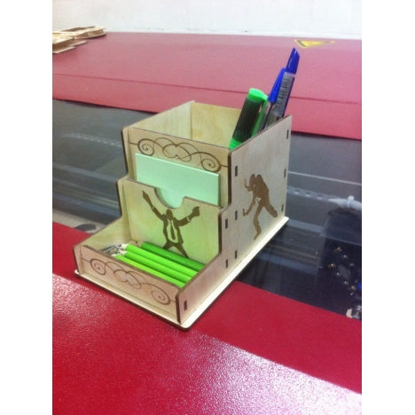 Laser Cut Desk Organizer File