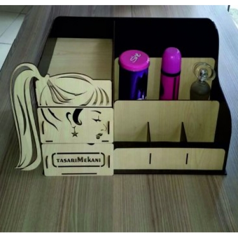 Laser Cut Cosmetic Organizer File