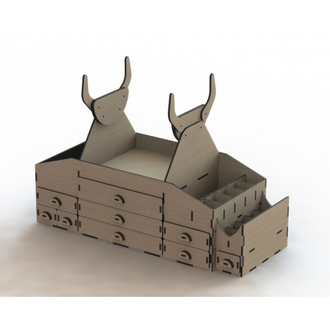 Laser Cut Aeromodel Organizer File