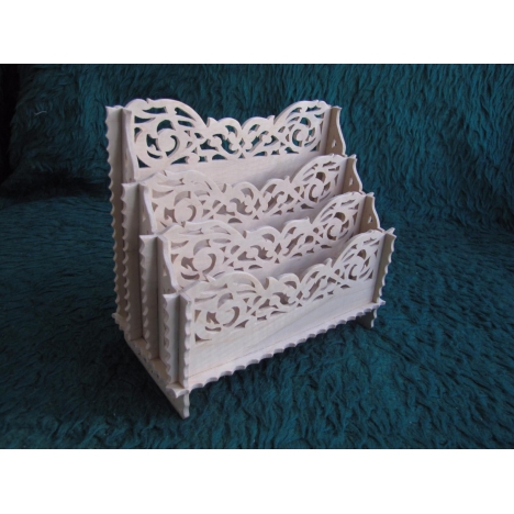 Decorative Paper Organizer Laser Cut File