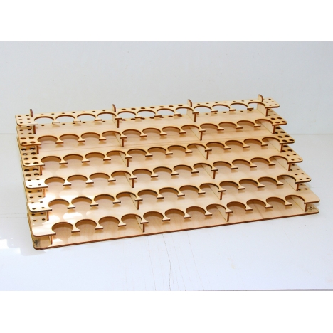 Laser Cut Paint Organizer Rack File