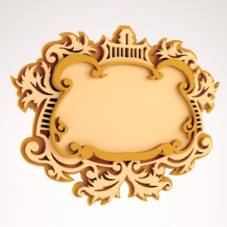 Ornate Photo Frame Laser Cut File