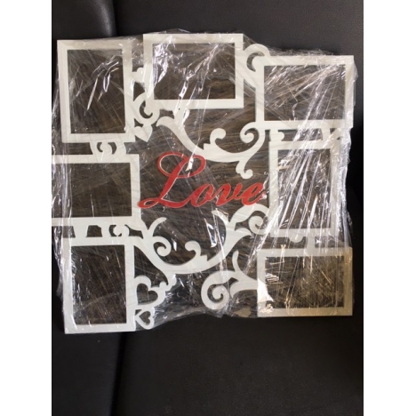 Макет Love Photo Frame для лазерной резки