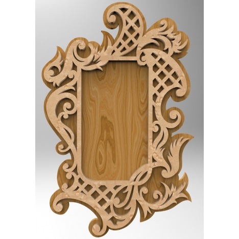 Ornate Photo Frame Laser Cut File