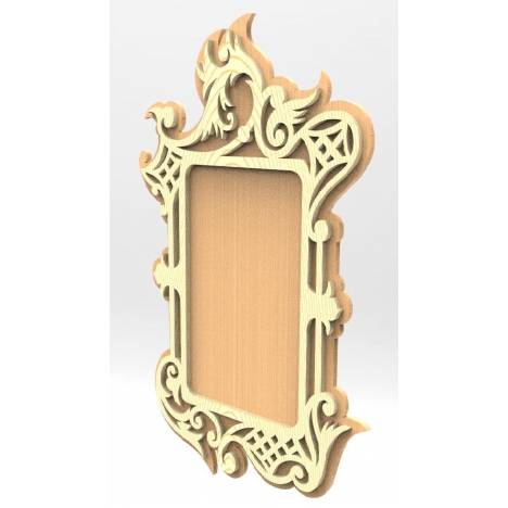 Ornamental Photo Frame Laser Cut File