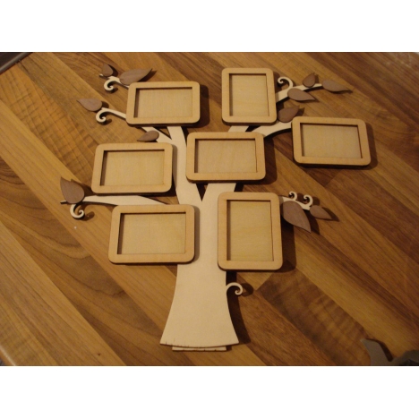 Laser Cut Photo Frame Tree Vector File