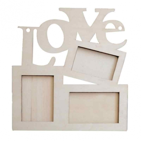 Фоторамка Love для лазерной резки