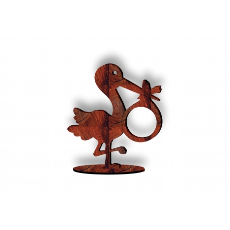 Stork Photo Frame Laser Cut File