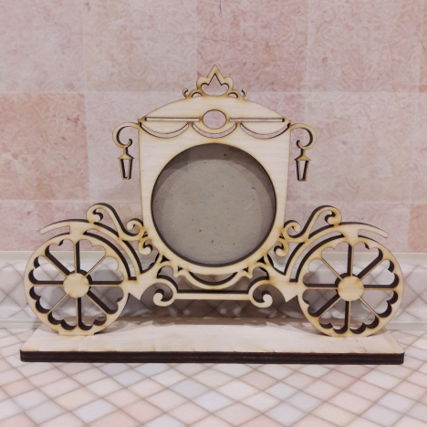 Carriage Photo Frame Laser Cut File