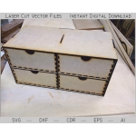 Box with Drawers Laser Cut File