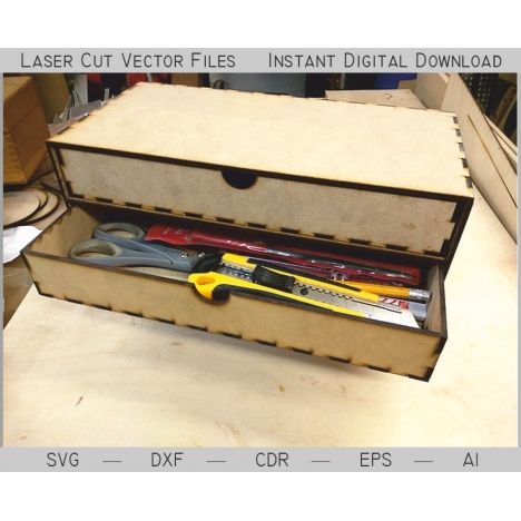 Laser Cut Drawer Box File