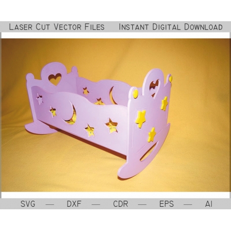 Rocking Cradle Laser Cut File
