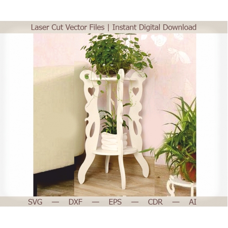 Flower Stand Laser Cut File