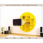 Pac-Man Wall Shelf Laser Cut File
