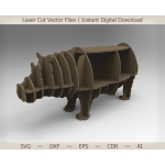 Hippo Shelf Laser Cut File