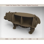 Hippo Shelf Laser Cut File