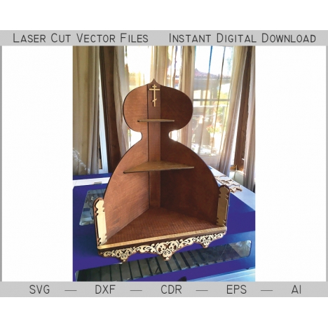 Icon Shelf Laser Cut File