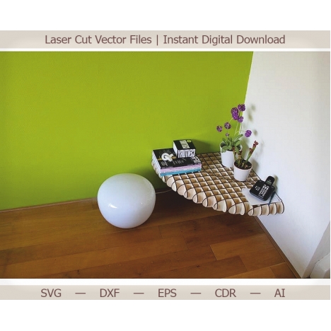 Corner Shelf Laser Cut File
