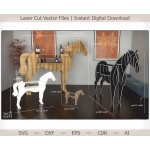 Horse Shelf Laser Cut File